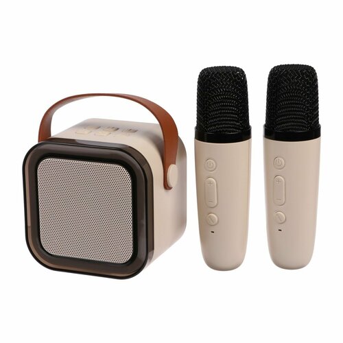 Мини караоке-система K12 5 Вт 2 микрофона 800400мАч Jack 35 Type-С USB RGB 257200₽