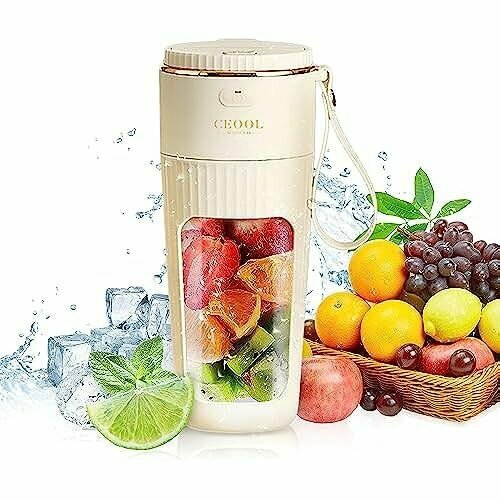 Besmall Smoothie Maker to Go бутылка для смузи с соломинкой Бутылка с 10 сверхострыми лезвиями портативная машина для приготовления смузи на 12 унций перезаряжаемая USB для занятий спортом кемпинга и фитнеса 1133400₽