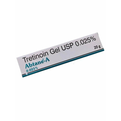 Третиноин гель 0.025% Абтейн-A (Tretinoin Gel USP 0.025% Abtane-A) От угрей акне От морщин 20 г