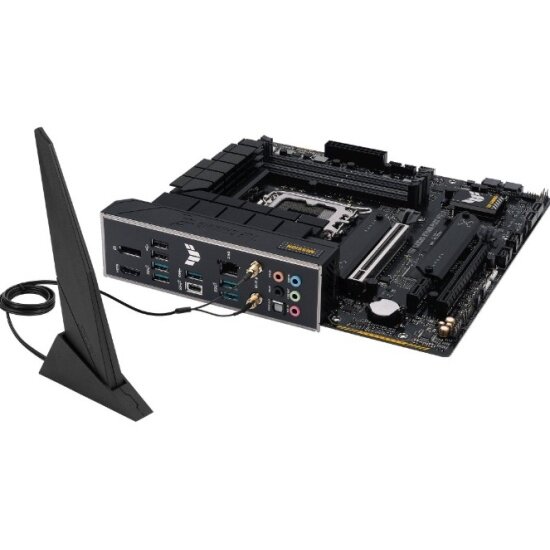 Материнская плата mATX ASUS (LGA1700, B760, 4*DDR4 (5333), 4*SATA 6G RAID, 2*M.2, 3*PCIE, 2.5Glan, WiFi, BT, HDMI, DP, U - фото №5