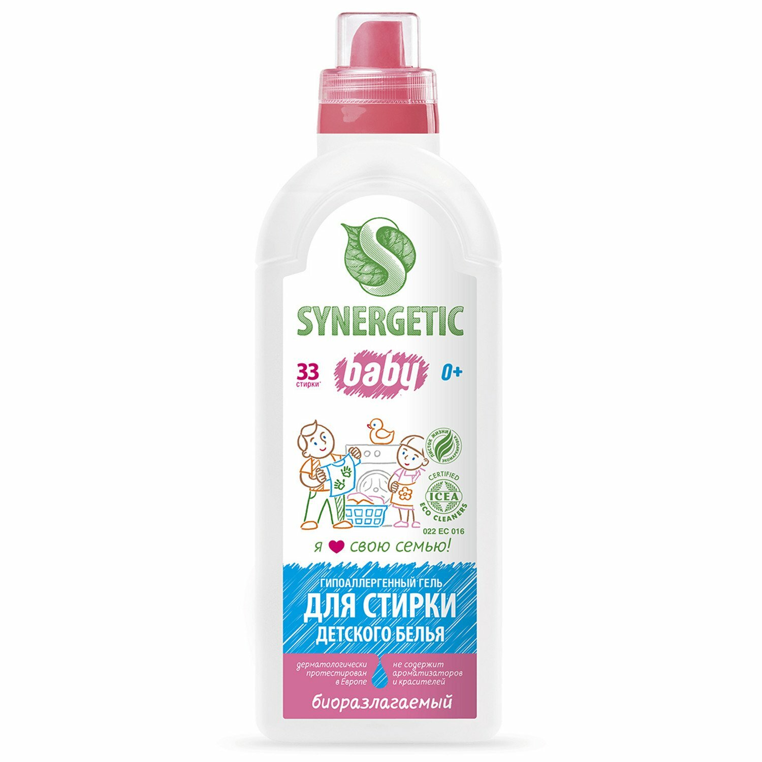 Гель Synergetic Baby для стирки детского белья 1 л