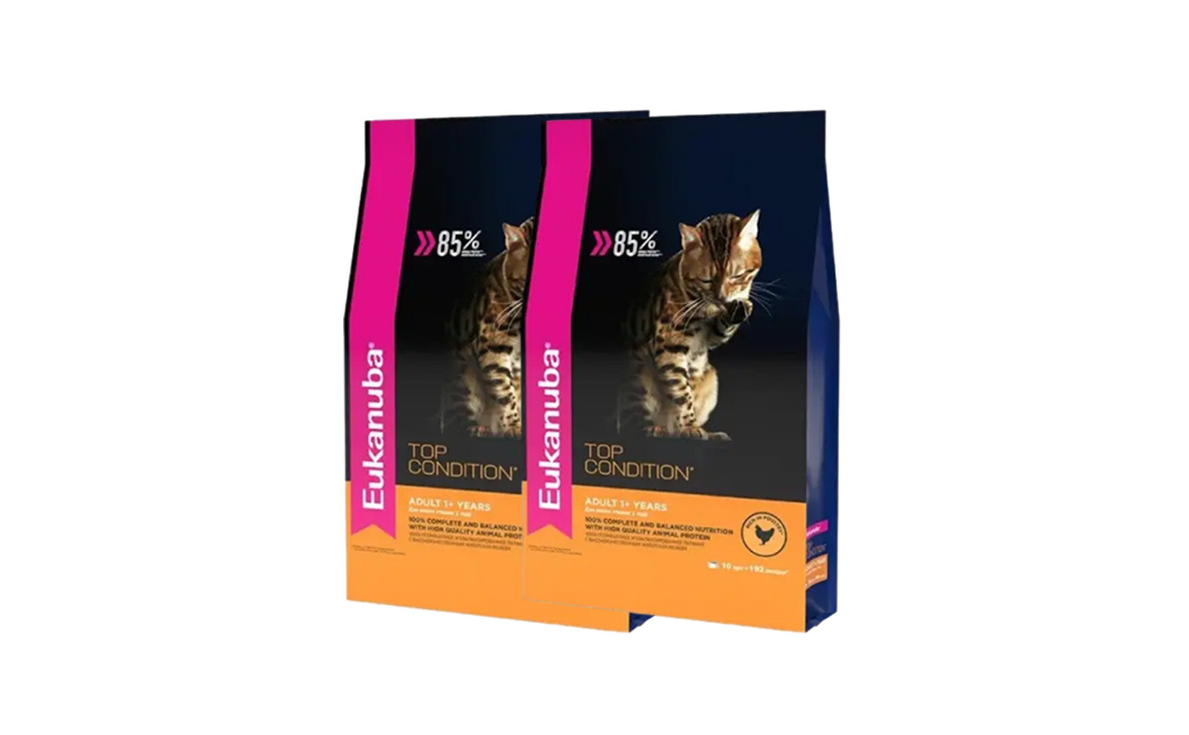 Eukanuba Сухой корм Для взрослых кошек с курицей 0,4 кг х 2 шт.