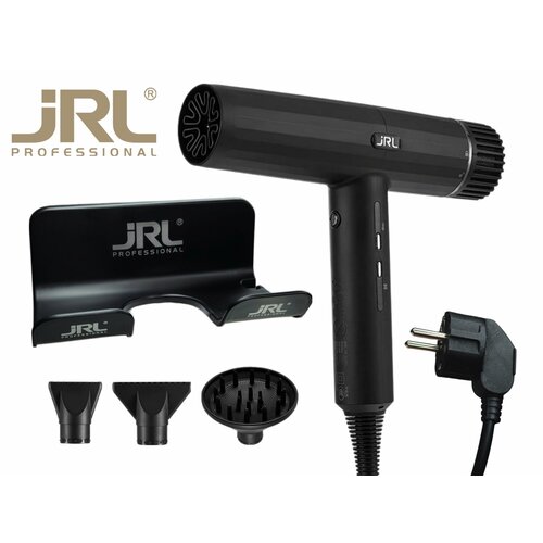 Фен JRL professional черный forte pro ff2020h + настенный держатель фена. Российская вилка