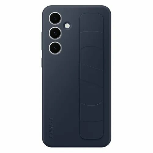Чехол (клип-кейс) Samsung Standing Grip Case S24FE, для Samsung Galaxy S24 FE, темно-синий [ef-gs721cnegru] темный, синий