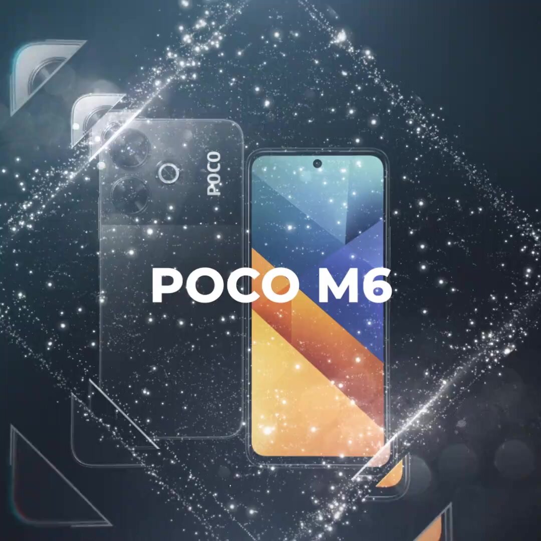 Смартфон POCO M6 6+128 N19C/Black/6.79" FHD+/IPS/90Hz/MTK G91 Ultra/And14/108+2MP/13MP/microSD/5030mAh — фото 1