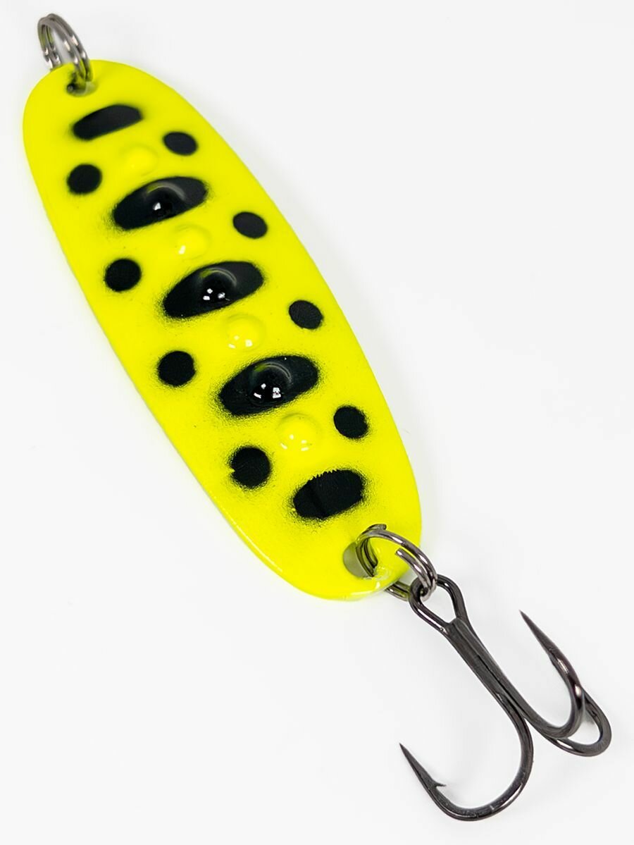 Блесна для рыбалки Зябликов "Ерш" 58мм. 9гр. 5,8см колеблющаяся fluo