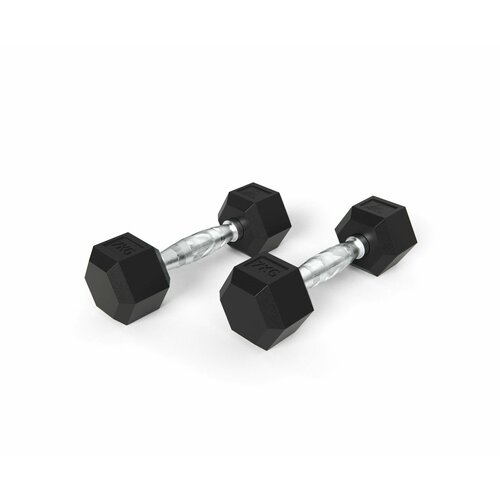 Гантель неразборная DfC DB001-7 серый, 2 шт.