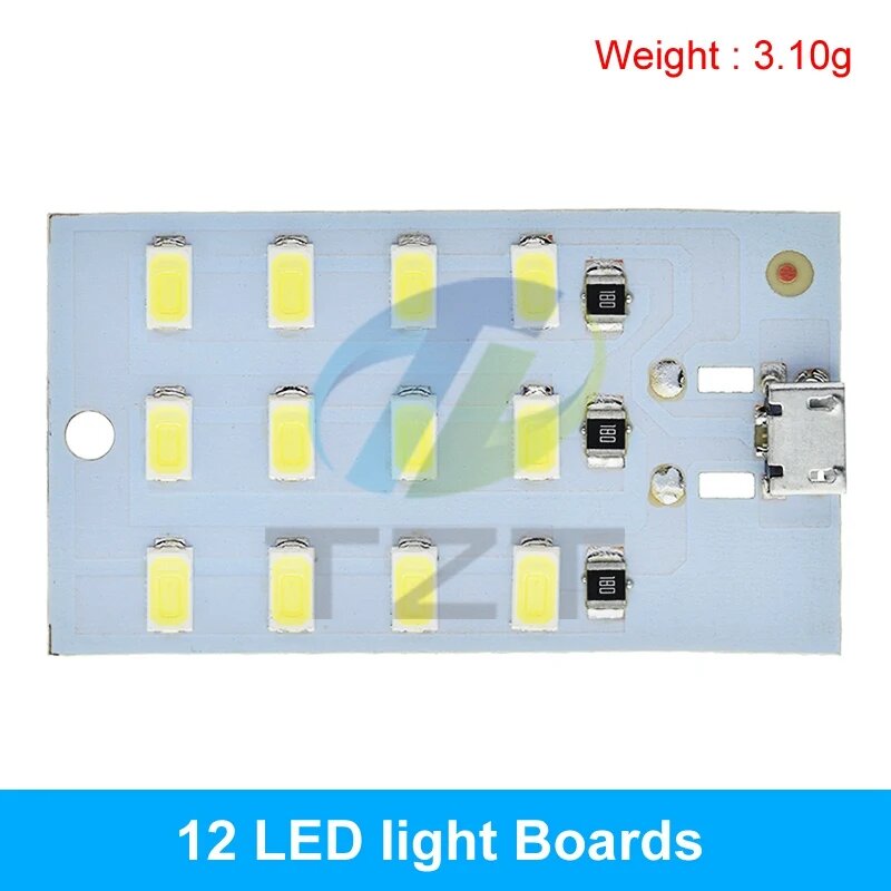 DIYTZT светодиодная панель освещения USB 5730 белый, 12pcs 5730 panel