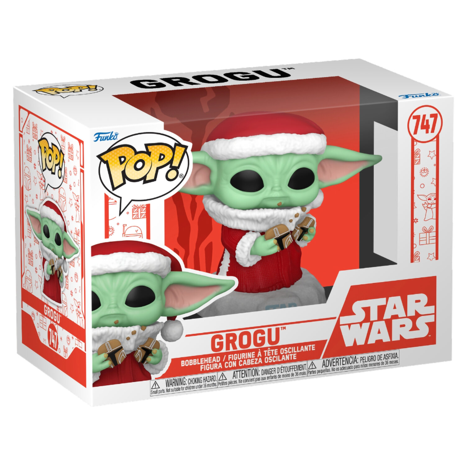 Фигурка Funko POP! Bobble Star Wars Holiday Grogu (747) 80009 — фото 1
