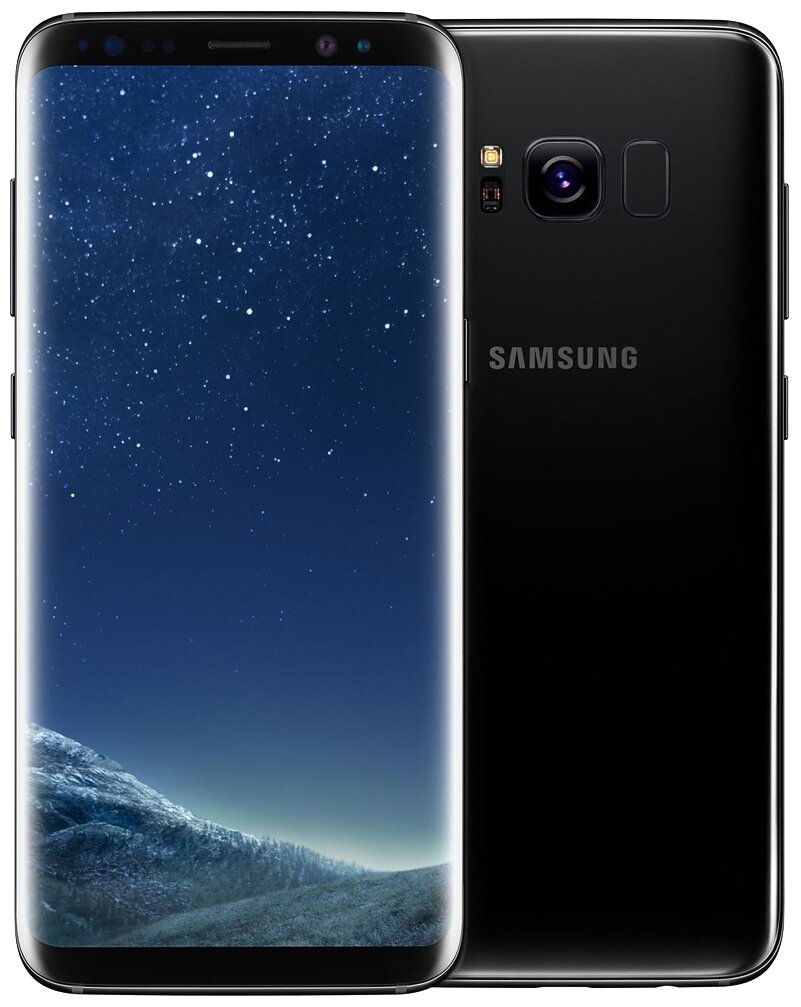 Смартфон Samsung Galaxy S8+ 4/64 ГБ RU, Dual nano SIM, черный бриллиант