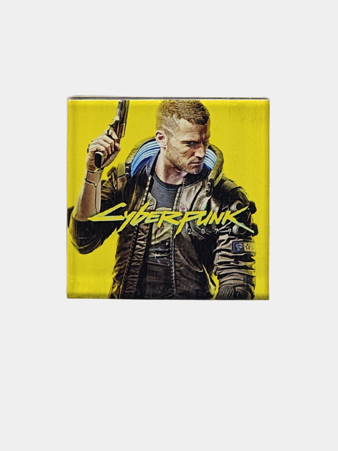 Магнит для холодильника на тему ПК игр Cyberpunk 2077, 5см на 5см — фото 1