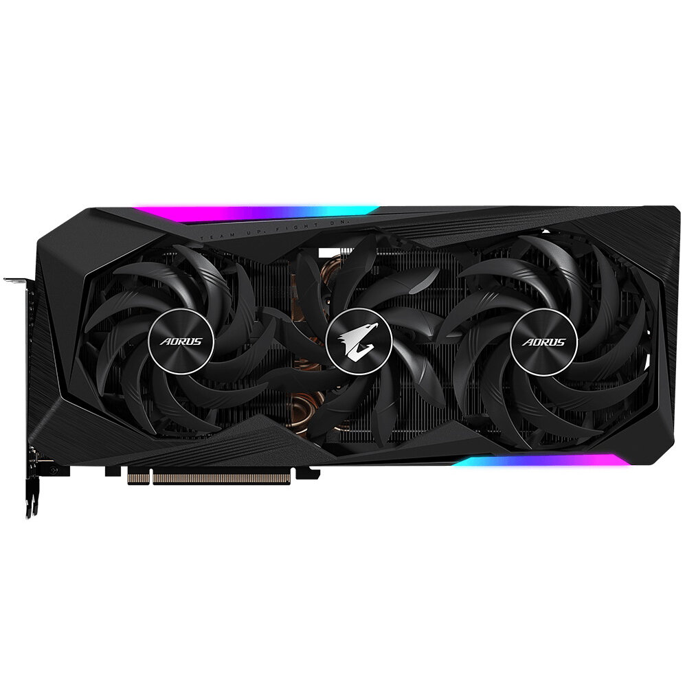 Ультра мощная, игровая видеокарта GIGABYTE Radeon RX 6900 XT, 16GB, 7nm, 3 вентилятора, LED-экран, RGB — фото 1