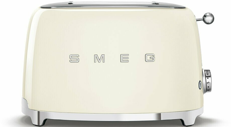 Тостер Smeg TSF01CREU, механическое управление, 2 тоста, бежевый — фото 1