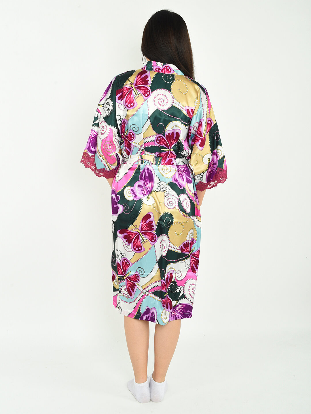 Халат-кимоно для кормящих мам Belweiss, размер Free, зеленый — фото 1