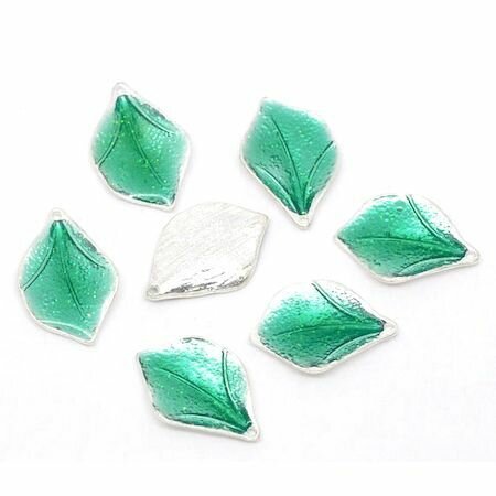 Подвеска "Подорожник" с эмалью — фото 1