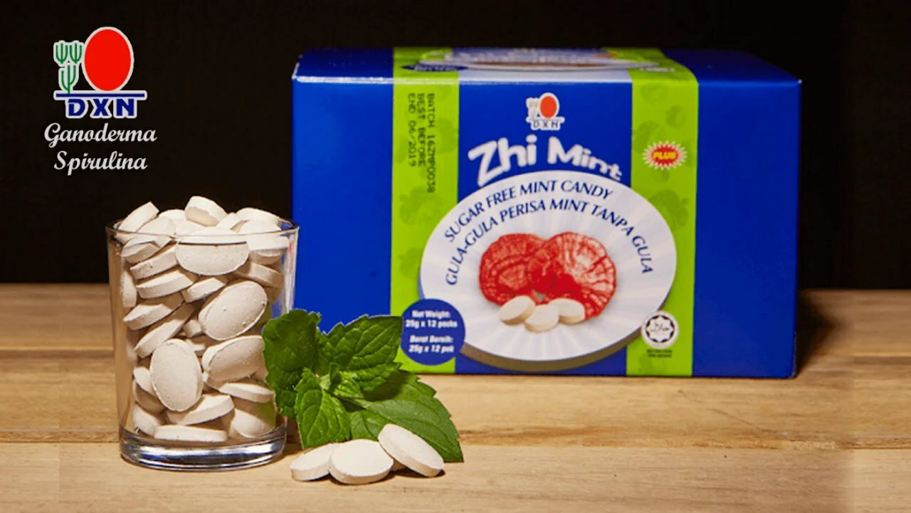 DXN Zhi Mint – натуральное средство для освежения дыхания и освежающие травяные мятные таблетки! No 20