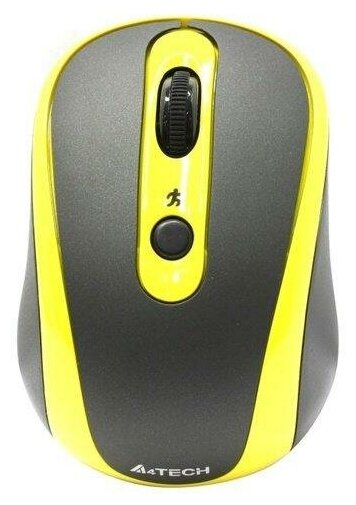 Мышь беспроводная A4Tech G9-250 Black/Yellow (G9-250-3)