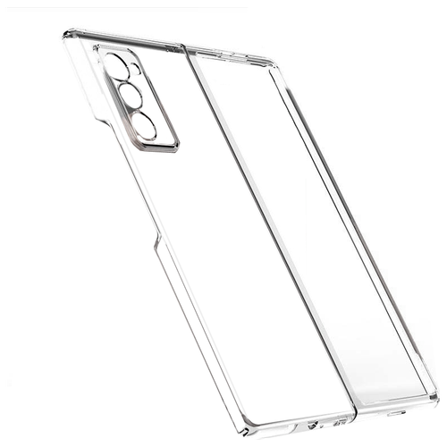 Задняя панель-крышка-накладка MyPads из тончайшего и прочного пластика для Samsung Galaxy Z Fold 2 (SM-F916B) прозрачная