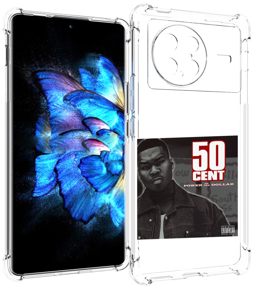 Чехол MyPads 50 Cent - Power Of The Dollar для Vivo X Note 5G задняя-панель-накладка-бампер