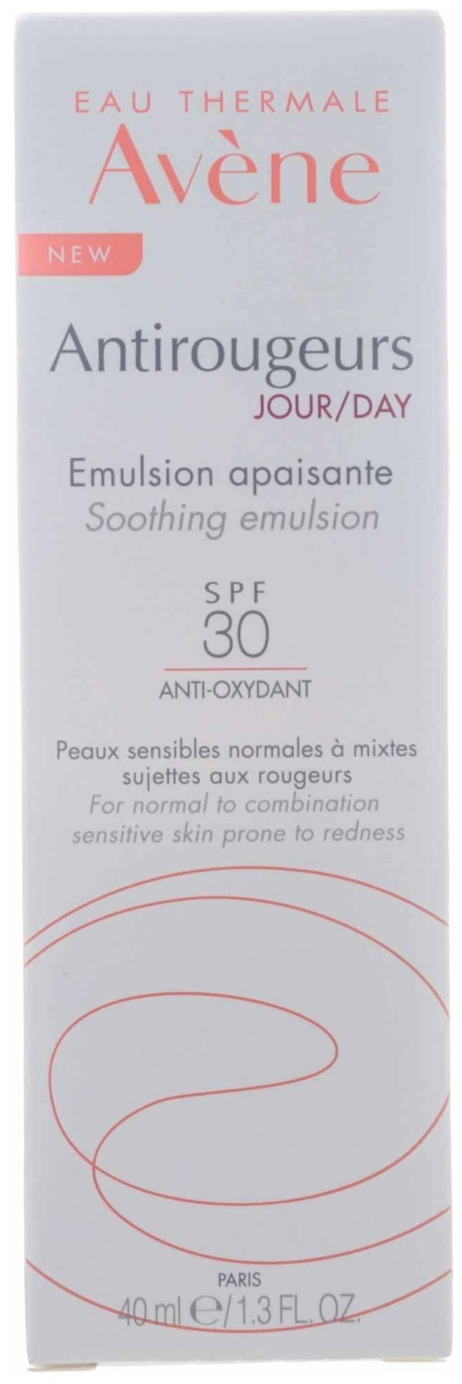 Эмульсия AVENE Антиружер Дневная увлажняющая SPF 30, 40 мл