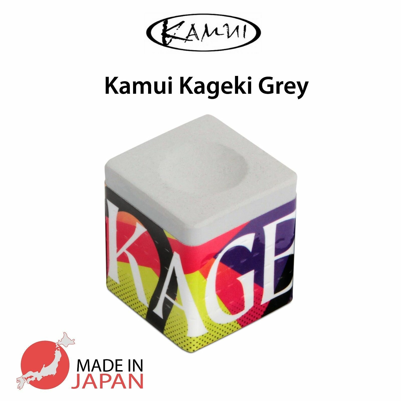 Мел для бильярда Kamui Kageki Grey, серый, 1 шт.