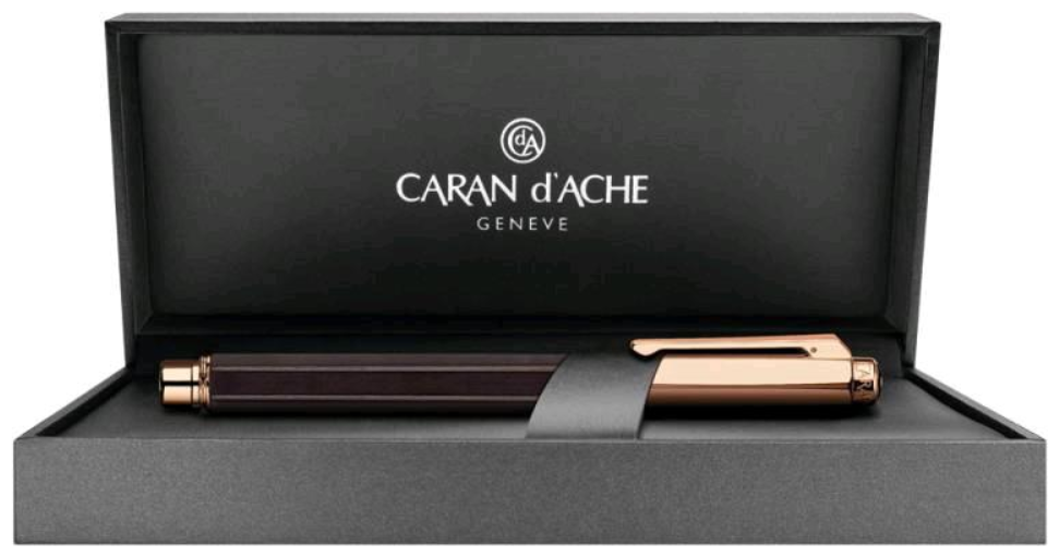 Ручка-роллер Caran d'Ache Varius Ebony Rose Gold (4470.142)