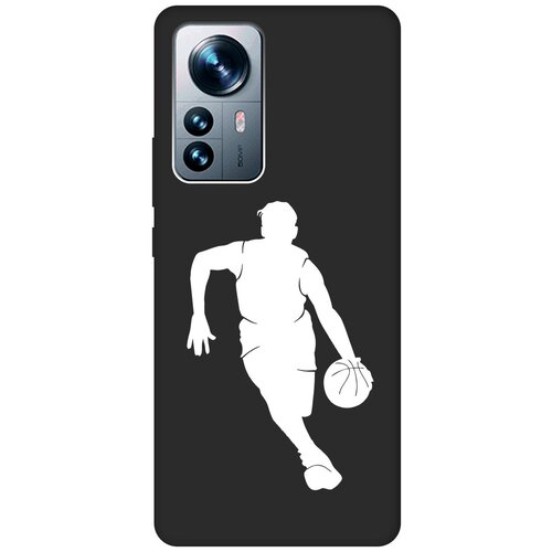 Матовый чехол Basketball W для Xiaomi 12 Pro / 12S Pro / Сяоми 12 Про / 12с Про с 3D эффектом черный матовый чехол hockey w для xiaomi 12 pro 12s pro сяоми 12 про 12с про с 3d эффектом черный