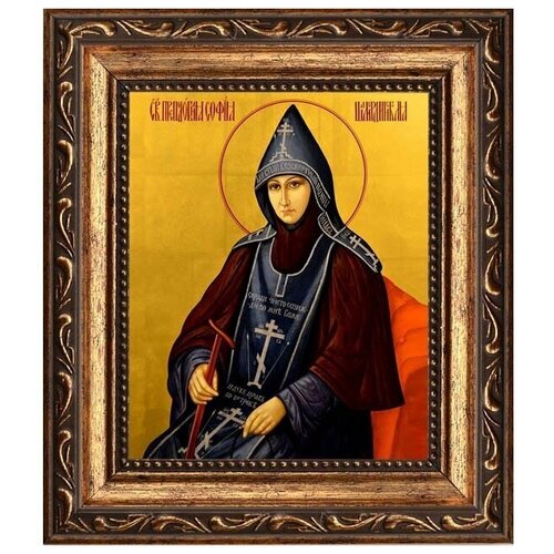 София Шамординская (Болотова) праведная схимонахиня. Икона на холсте.