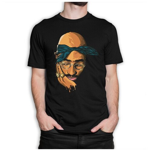 фото Футболка dream shirts тупак шакур размер xl, черный