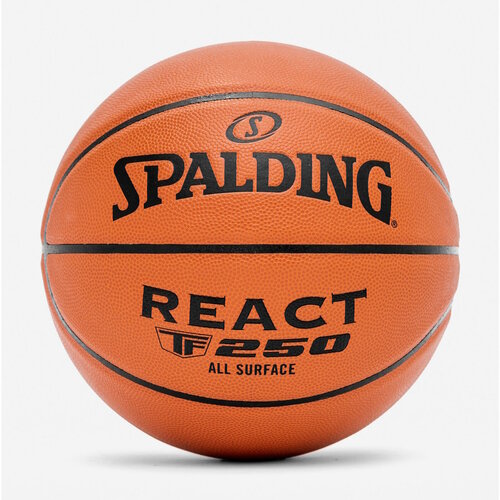 фото Мяч баскетбольный spalding tf-250 react fiba р. 7, арт. 76-801z