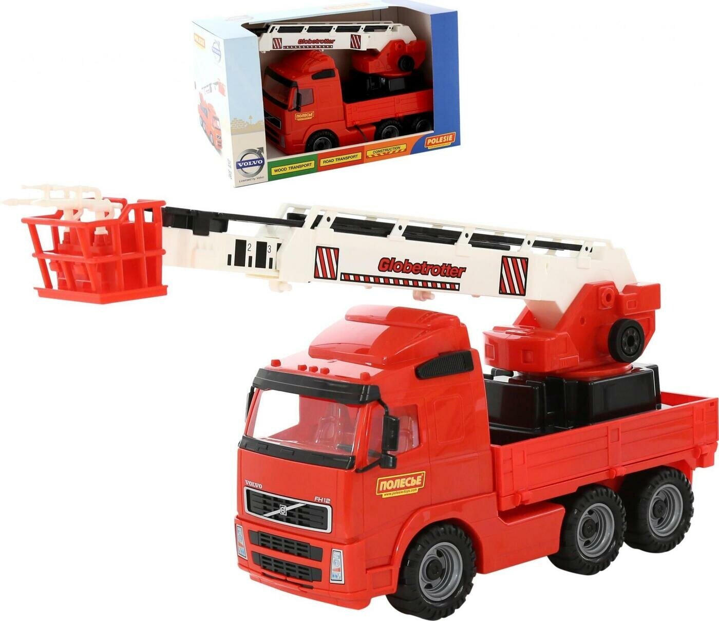 Автомобиль "Volvo"пожарный (в коробке) 58379