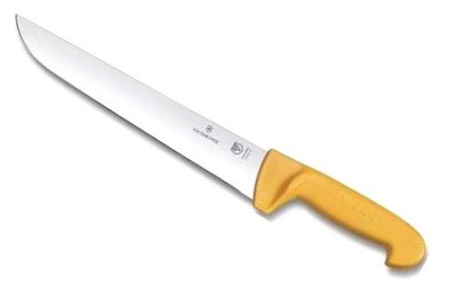 Нож кухонный Victorinox Swibo (5.8431.31) стальной разделочный для мяса лезв.310мм прямая заточка же - фото №2
