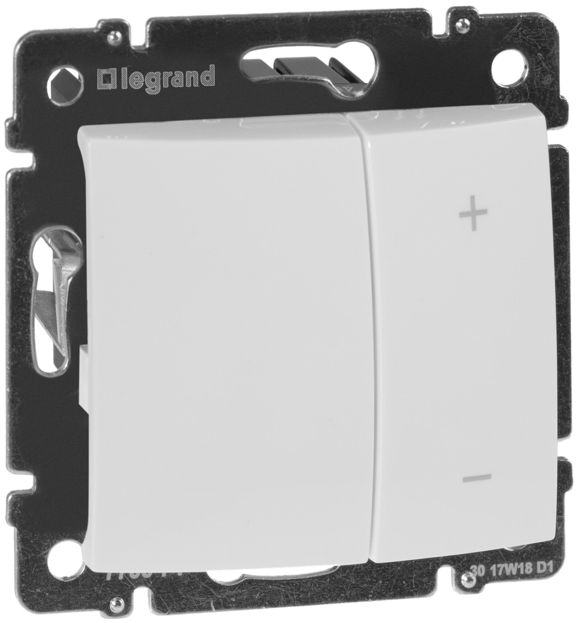 Legrand 770074 Светорегулятор кнопочный 40-600Вт/40-600ВА Valena-белый - фотография № 1