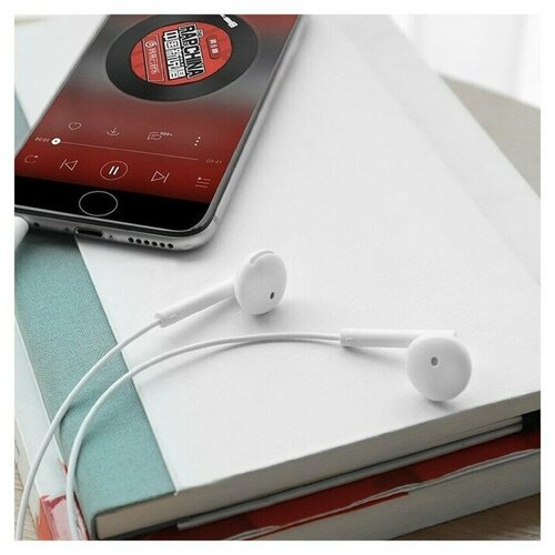 Наушники Hoco M53 проводные вкладыши микрофон Jack 35 12 м белые 61800₽