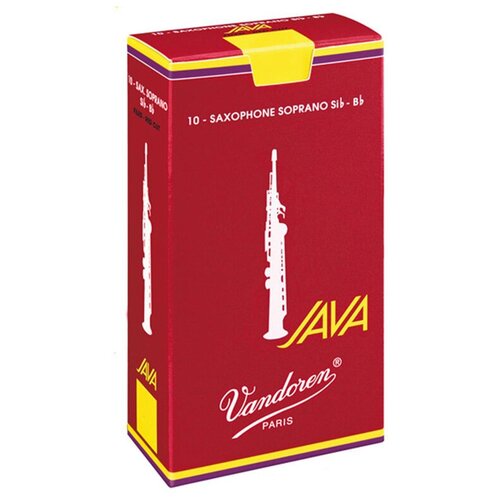 Трости для саксофона Сопрано Vandoren SR3025R JAVA Red Cut