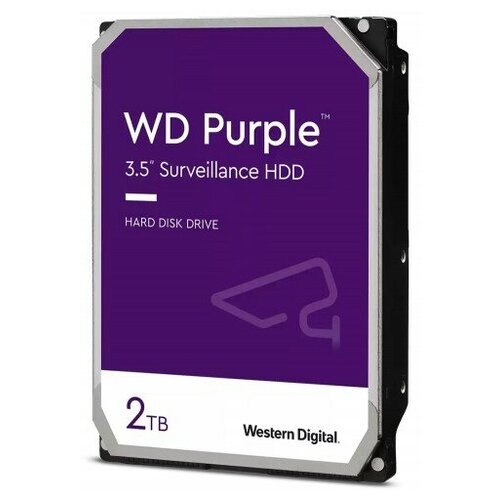 Жесткий диск WD Purple WD22EJRX, 2ТБ, HDD, SATA III, 3.5