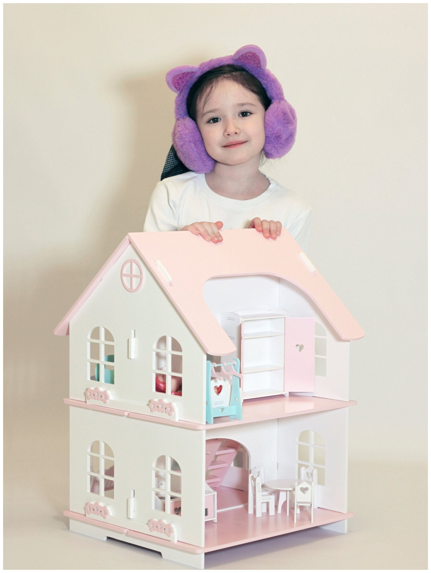 Кукольный домик лолли розовый