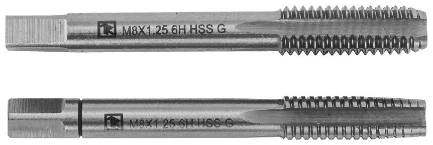 Thorvik Набор метчиков T-COMBO М 8х1.0, HSS-G, к-т 2 шт. MT81S2 Thorvik, 52816