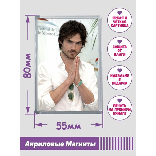 Акриловый фотомагнит 