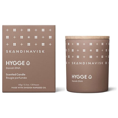 Свеча ароматическая HYGGE с крышкой, 65 г (новая)