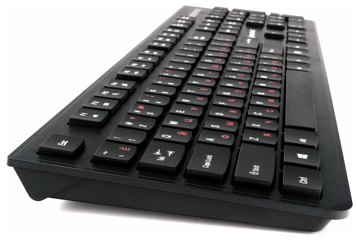 Клавиатура и мышь Gembird KBS-9050 104 клавиши 3 кнопки кабель 15м черный