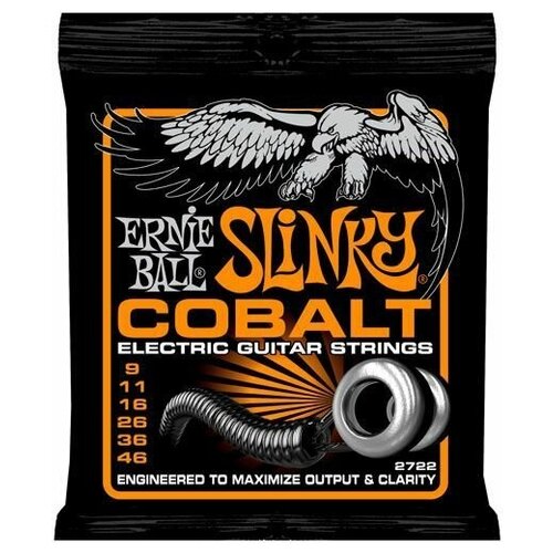 комплект cтрун для электрогитары ernie ball p02722 cobalt hybrid slinky Струны Ernie Ball P02722 Cobalt Hybrid Slinky 9-46 для электрогитары