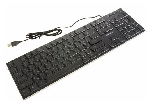 Клавиатура проводная с подсветкой Smartbuy ONE 240 USB черная (SBK-240U-K) (1/20)