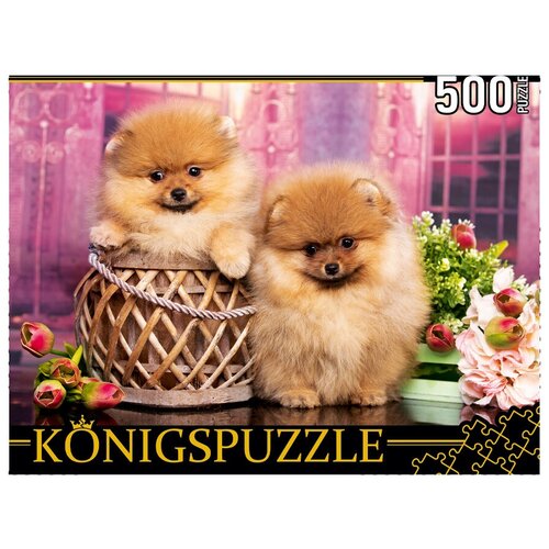 пазлы 500 konigspuzzle европейская набережная Konigspuzzle. Пазлы 500 эл. Два померанских шпица