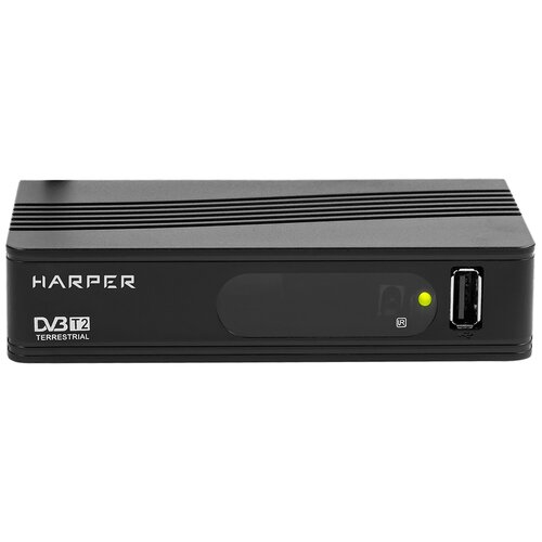 Приставка цифрового ТВ Harper HDT2-1202 тюнер dvb t2 harper hdt2 1030