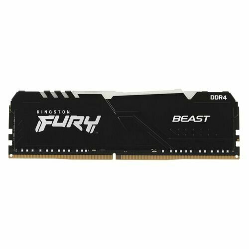 Оперативная память Kingston Fury Beast Black RGB KF432C16BBA16 DDR4 - 16ГБ 3200МГц DIMM Ret 834600₽