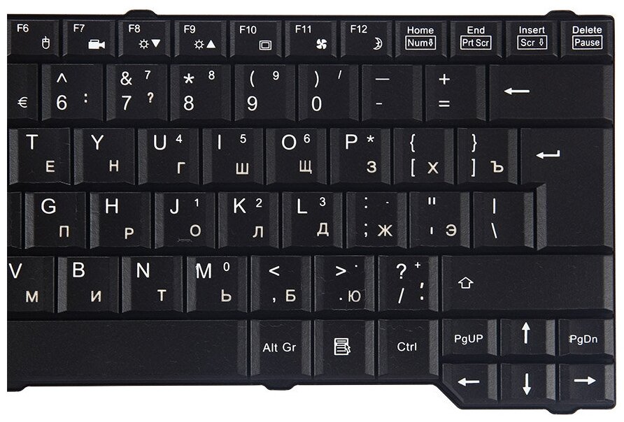 Клавиатура для Fujitsu Amilo 3540 V6505 3710 LI-3710 V6535 V080229DK1 NSK-F300R V080129DK2 чёрная
