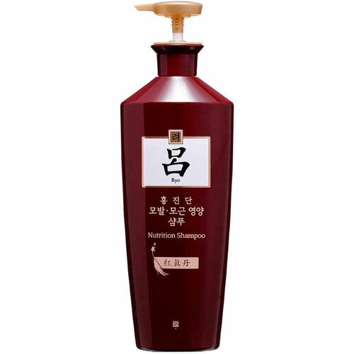 Питательный восстанавливающий шампунь женьшенем Ryo Hongjindan Red Ginseng Nutrition Shampoo 820 мл