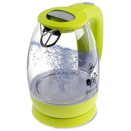 Чайник электрический Sakura SA-2715GR, стекло, 1.7 л, 2200 Вт, зеленый чайник sakura sa 2147 серебристый фиолетовый