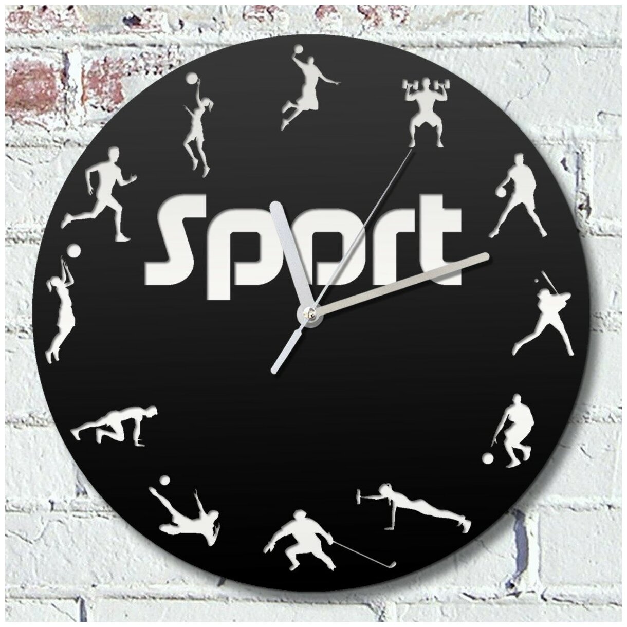 Настенные часы спорт (баскетбол, футбол, бейсбол, фитнес) - 697